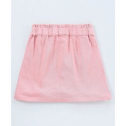 Pine Kids Half Sleeves Top & Skirt Cartoon Graphic - Pink & Blue