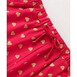 Pine Kids Biowashed Full Sleeves Top & Pyjama Pants Set Dreamer Print - Red