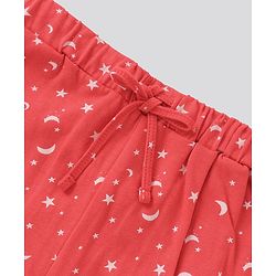 Pine Kids Biowashed Full Sleeves Top & Pyjama Pants Set Dreamer Print - Red