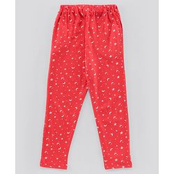 Pine Kids Biowashed Full Sleeves Top & Pyjama Pants Set Dreamer Print - Red