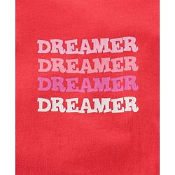 Pine Kids Biowashed Full Sleeves Top & Pyjama Pants Set Dreamer Print - Red