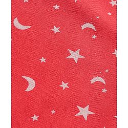 Pine Kids Biowashed Full Sleeves Top & Pyjama Pants Set Dreamer Print - Red