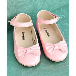Pine Kids Party Wear Ballerina Bow Applique - Bronze