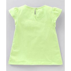 Pine Kids Short Sleeves Schiffli Top - Green