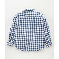 Pine Kids Full Sleeves Shirt Checked - Blue