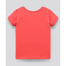 Pine Kids Half Sleeves Biowashed Printed Tee - Paradise Pink