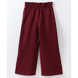 Pine Kids Full Length Flared Biowashed Trouser- Maroon