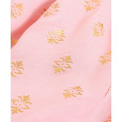 Pine Kids Sequin Choli & Gold Print Sharara with Dupatta - Peach