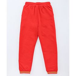 Pine Kids Full Length Bio Wash Solid Color Lounge Pant - Red