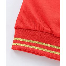 Pine Kids Full Length Bio Wash Solid Color Lounge Pant - Red