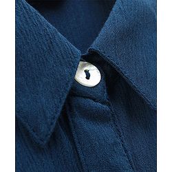 Pine Kids Indigo Top With Waist Tie Up & Palazzo - Blue