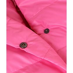 Pine Kids Full Sleeves Medium Winter Double Layered Padded Jacket - Pink