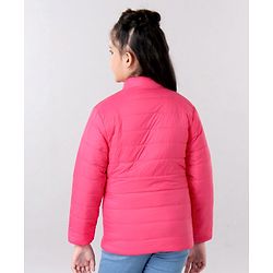 Pine Kids Full Sleeves Reversible Jacket With Pockets - Pink & Purple