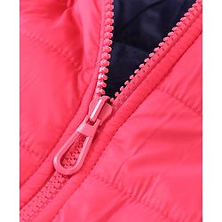 Pine Kids Full Sleeves Reversible Jacket With Pockets - Pink & Purple