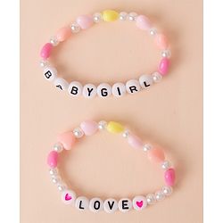 Pine Kids Beads Bracelets Pack of 2 (Color May Vary)
