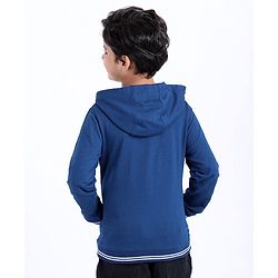 Pine Kids Full Sleeve Biowash Sweatshirts Text Print - Navy