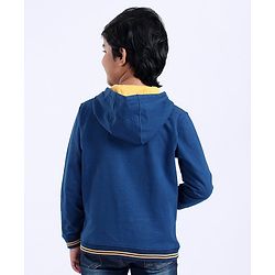 Pine Kids Full Sleeve Biowash Sweatshirts Cool Times Print - Blue