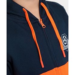 Pine Kids Full Sleeves Sweat Jacket - Orange