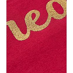 Pine Kids Full Sleeves T-Shirt Text Graphic - Maroon