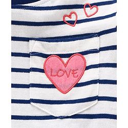 Pine Kids Full Sleeves T-Shirt Striped - Blue & White