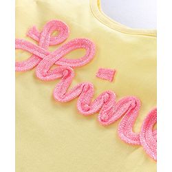 Pine Kids Full Sleeves Biowash Tee and Leggings Set - Yellow