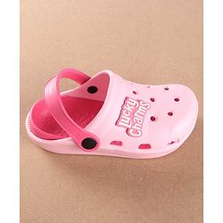 Pine Kids Clogs Text Patch - Light Pink Fuchsia