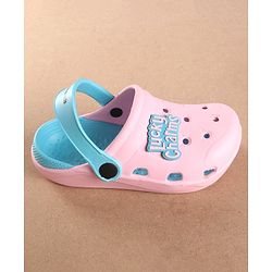 Pine Kids Clogs Text Patch - Light & Dark Pink