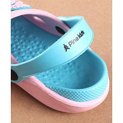 Pine Kids Clogs Text Patch - Light & Dark Pink