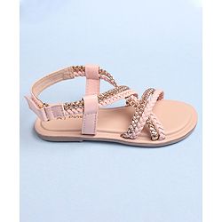 Pine Kids Sandals With Velcro Closure - Pink