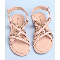 Pine Kids Sandals With Velcro Closure - Pink