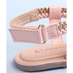 Pine Kids Sandals With Velcro Closure - Pink