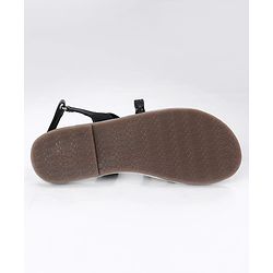 Pine Kids Party Wear Shimmered Sandals - Black