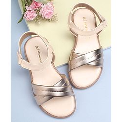 Pine Kids Party Wear Sandals - Gold