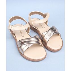 Pine Kids Party Wear Sandals - Gold