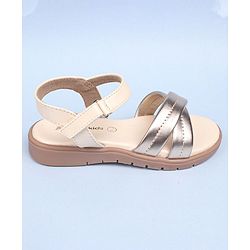 Pine Kids Party Wear Sandals - Gold