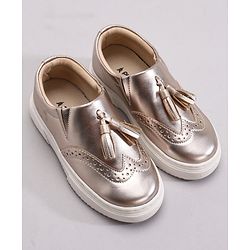 Pine Kids Pull On Casual Chunky Sole Shoes - Golden