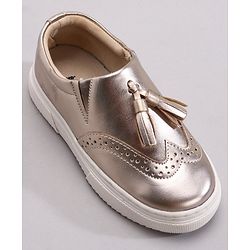 Pine Kids Pull On Casual Chunky Sole Shoes - Golden