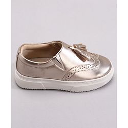 Pine Kids Pull On Casual Chunky Sole Shoes - Golden