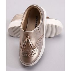 Pine Kids Pull On Casual Chunky Sole Shoes - Golden