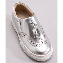 Pine Kids Pull On Casual Chunky Sole Shoes - Silver