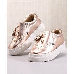 Pine Kids Pull On Casual Chunky Sole Shoes - Silver