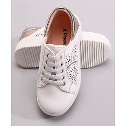 Pine Kids Casual Shoes - White