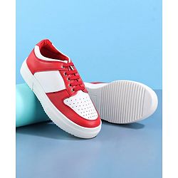 Pine Kids Slip On Casual Shoes  - Red White