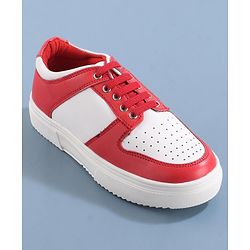 Pine Kids Slip On Casual Shoes  - Red White