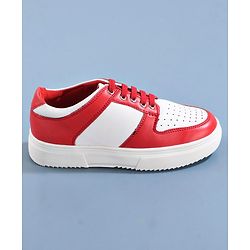 Pine Kids Slip On Casual Shoes  - Red White