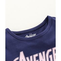 Pine Kids Half Sleeves Marvel Avengers Bio Wash Tee - Blue