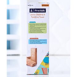 Pine Kids Premium 39 Blocks Wooden Stacking & Tumbling Tower Game for Kids |Tumbling Tower Game for Kids| Challenging Balancing Puzzle Game | BIS Certified | Birthday Gift | 3 Years+