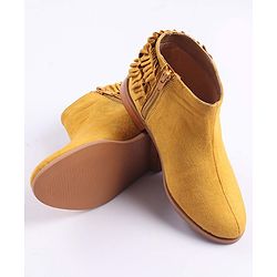 Pine Kids Frilled Winter Boots - Yellow