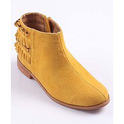 Pine Kids Frilled Winter Boots - Yellow