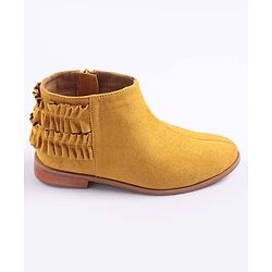 Pine Kids Frilled Winter Boots - Yellow